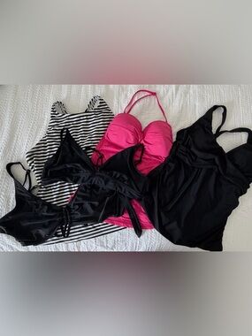 Set of 5 tankini swim tops